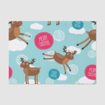 Flying Reindeer wishing all a Merry Christmas