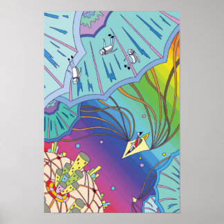 Flying rider who rides the winds of space. poster