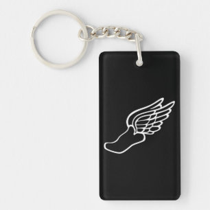 Flying Running Shoe Keychain