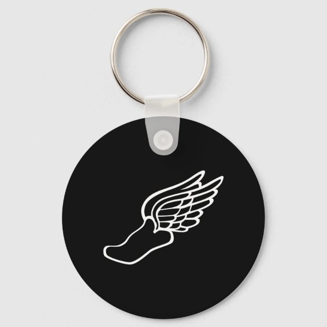 Flying Running Shoe Keychain (Front)