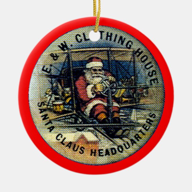 Flying Santa - Ornament (Front)