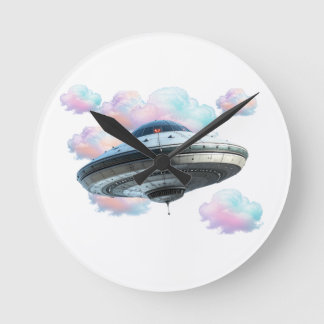 Flying Saucer Round Clock
