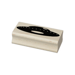 Flying Saucer Rubber Stamp