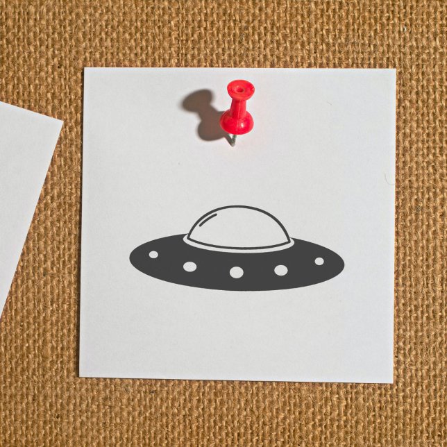 Flying Saucer Rubber Stamp (Flying Saucer Rubber Stamp)