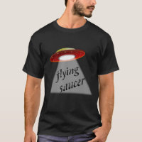 Flying saucer UFO flying saucer with alien family