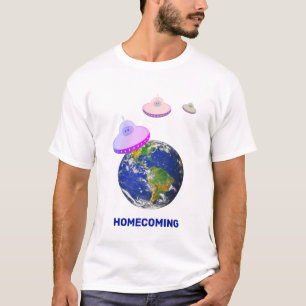Flying saucers around the world T-Shirt