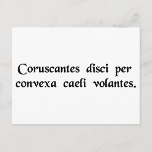 Flying saucers postcard