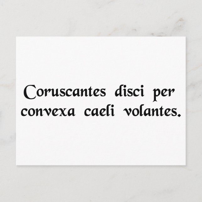 Flying saucers postcard (Front)