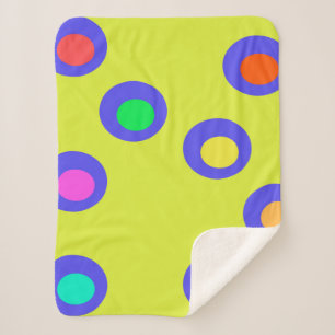 Flying saucers sherpa blanket