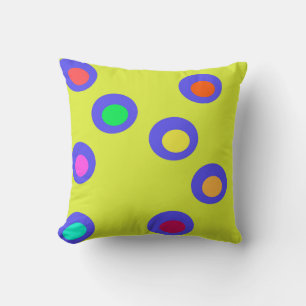 Flying saucers throw pillow