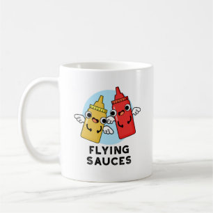 Flying Sauces Funny Food Pun  Coffee Mug