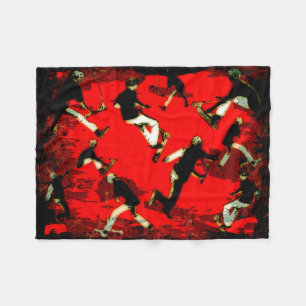 Flying Scooter Mania - Stunt Scooter Tricks Fleece Blanket