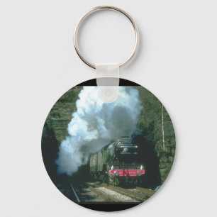 Flying Scotsman caught between_Steam Trains Keychain