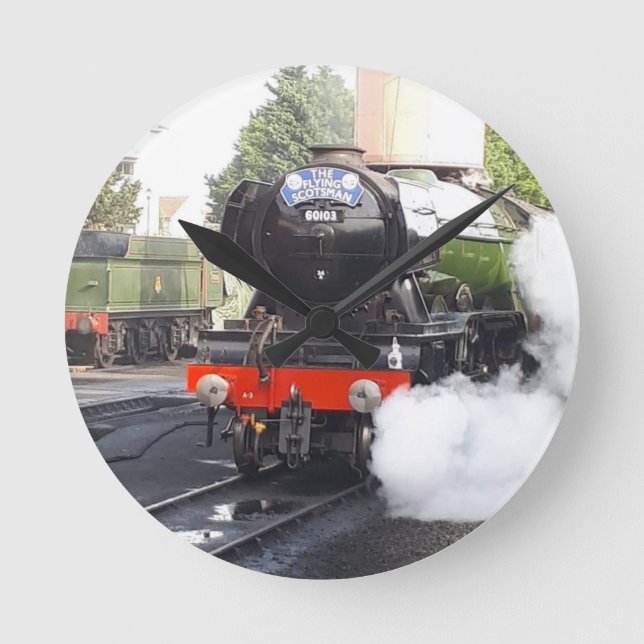 Flying scotsman round clock (Front)
