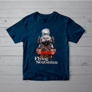 Flying Scotsman – Steam Locomotive Illustration T-Shirt