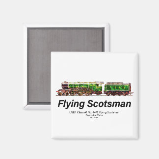 Flying Scotsman Steam Train English Locomotive Magnet