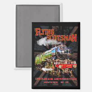 Flying Scotsman Steam Train English Locomotive Magnet