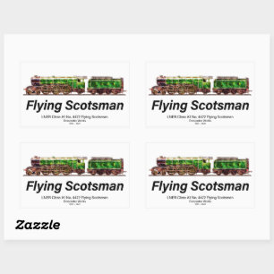 Flying Scotsman Steam Train English Locomotive  Sticker