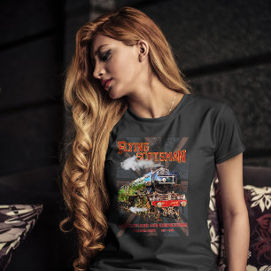Flying Scotsman Steam Train English Locomotive T-Shirt