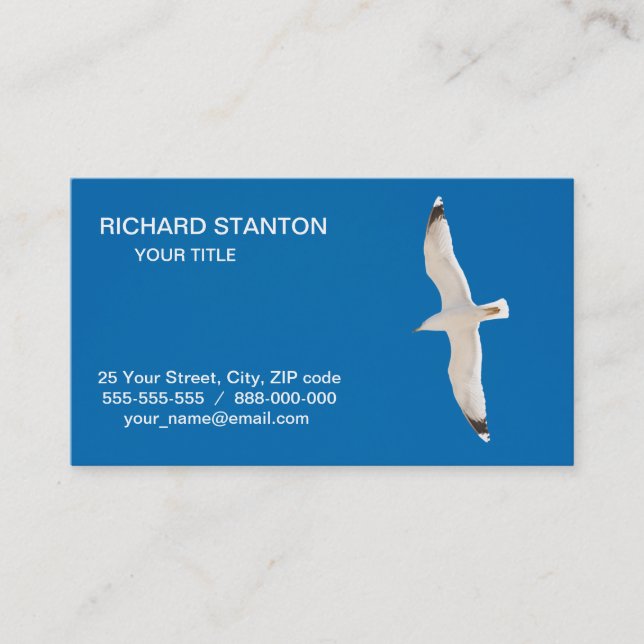 Flying seagull business card (Front)