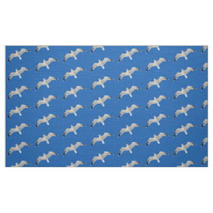 Flying seagull fabric