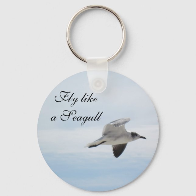 Flying Seagull Keychain (Front)