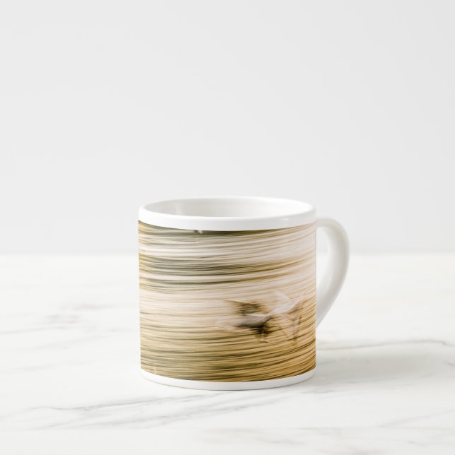 Flying seagulls - abstract espresso cup (Front Right)
