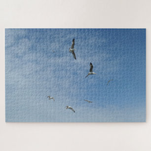Flying Seagulls Jigsaw Puzzle