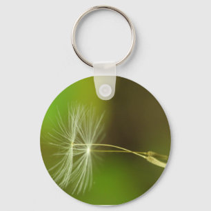 Flying seeds - Dandelion seeds in the air Keychain
