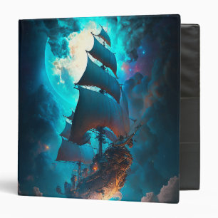 Flying Ship Fantasy Art Binder