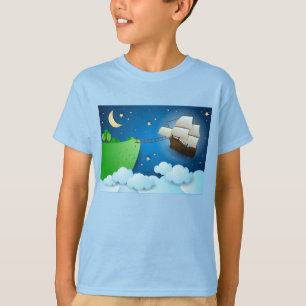 Flying ship on landing T-Shirt