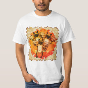 Flying Siamese Cats  t-shirts