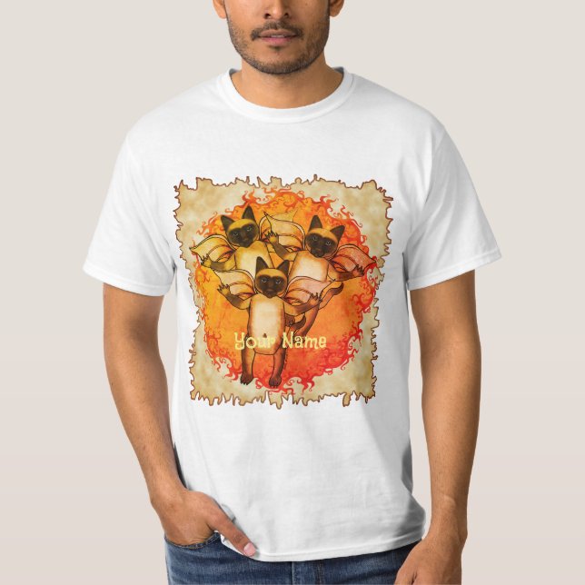 Flying Siamese Cats  t-shirts (Front)