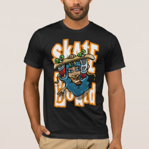 Flying skateboarder and graffiti T-Shirt