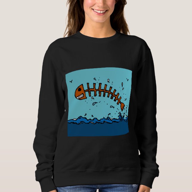 Flying Skelefish Sweatshirt (Front)