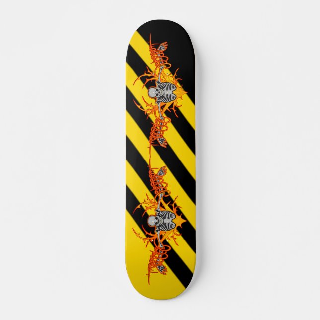 Flying Skeleton Skateboard (Front)