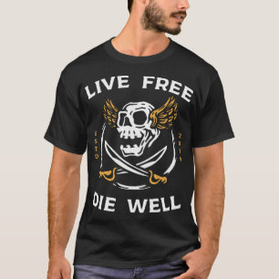 Flying skull and swords T-Shirt