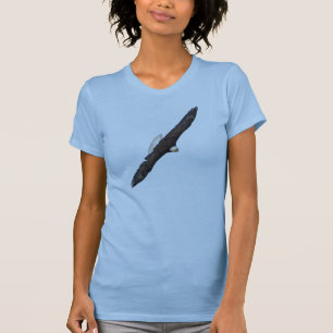 Flying Soaring Bald Eagle Wildlife Freedom Photo T-Shirt