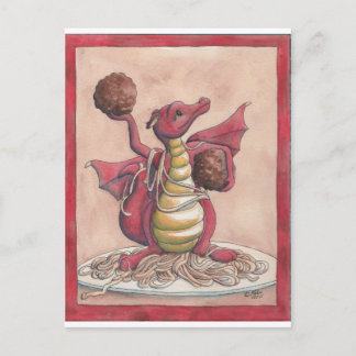 Flying Spaghetti Dragon Postcard