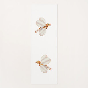 flying spring birds yoga mat