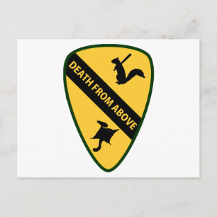 Flying Squirrel First Air Cavalry Insignia Postcard