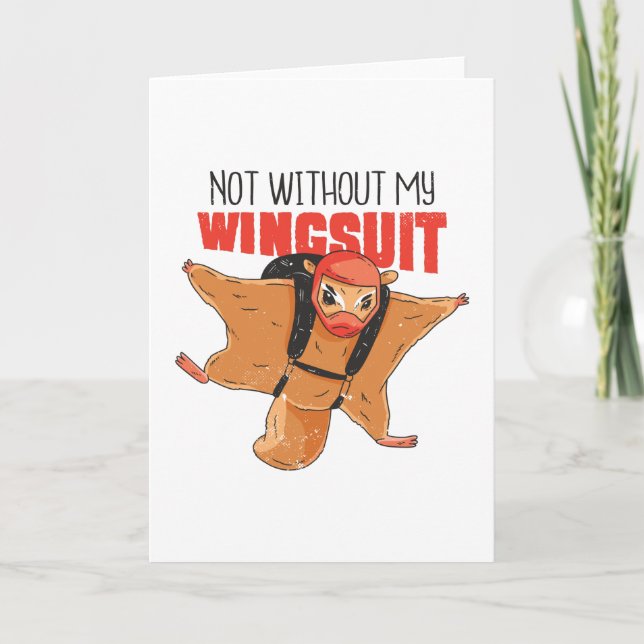 FLYING SQUIRREL FUNNY CARD (Front)
