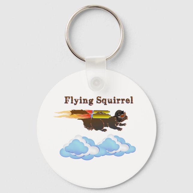 Flying Squirrel Keychain (Front)