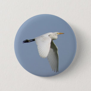 Flying stork 2 inch round button