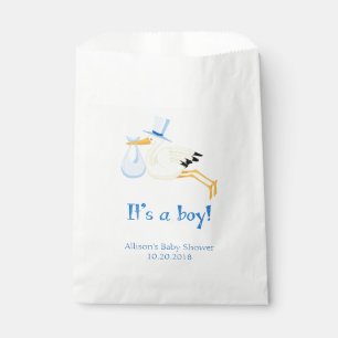 Flying Stork Baby Boy Favour Bag