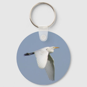 Flying stork keychain