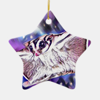 Flying Sugar Glider Ceramic Ornament