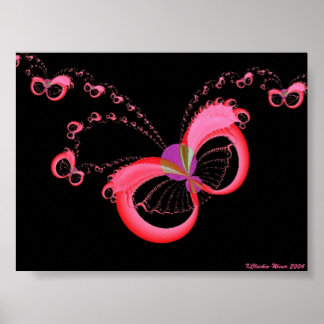 Flying Sunglasses Poster