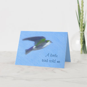 Flying Swallow Fine Art Greeting Card