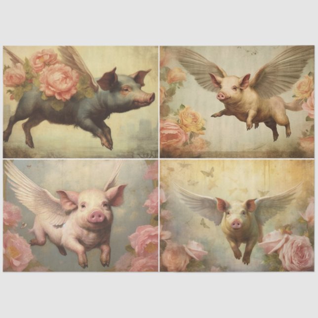 Flying Swine Tissue Paper (Front)